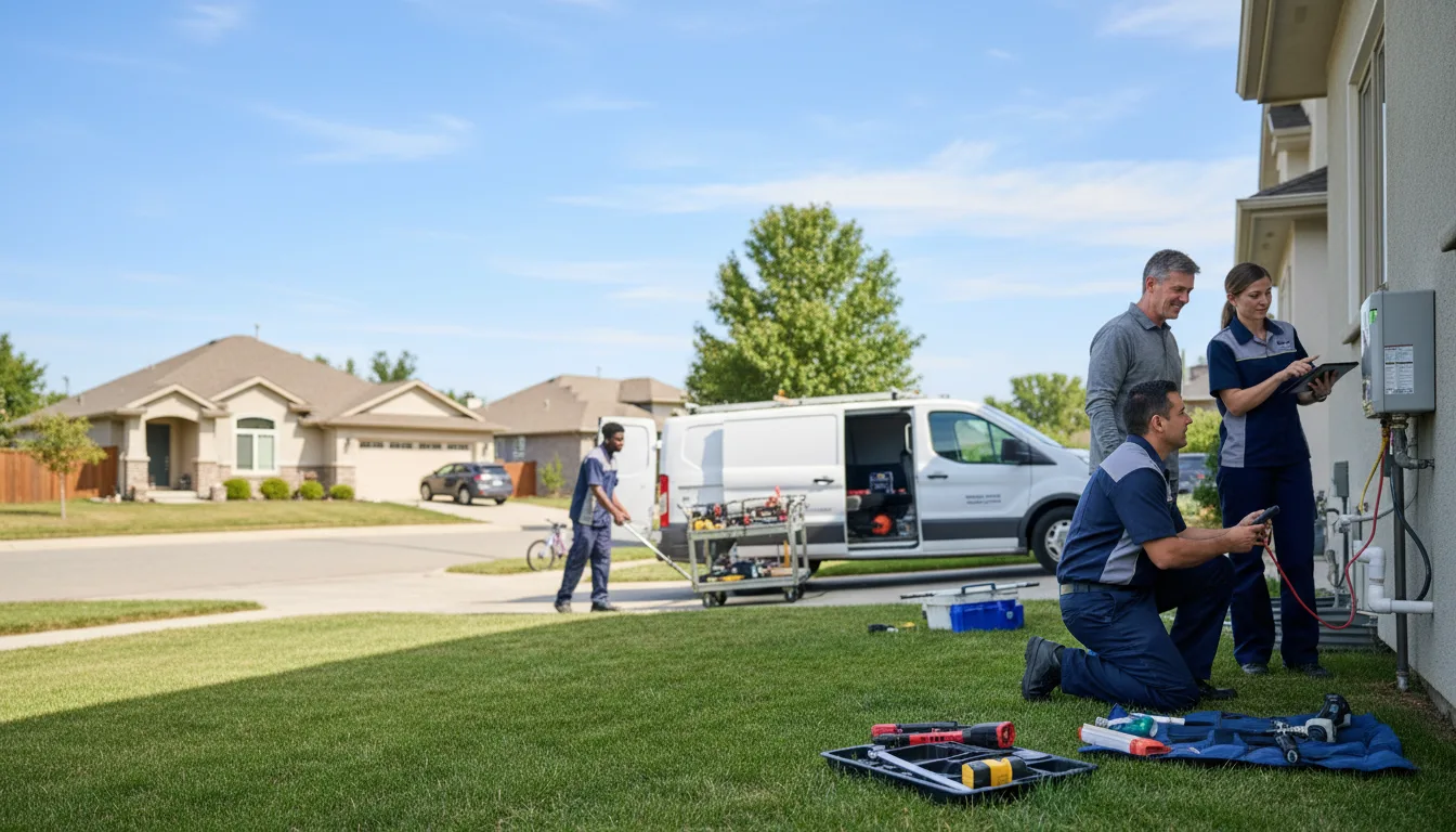 Tankless water heater service in Dennis, KS